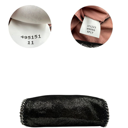 baase Borsa Falabella in shaggy dear nero e hardware argentato, nella versione mini, indossabile a tracolla, a spalla e a mano, di lusso, originale, ottime condizioni 