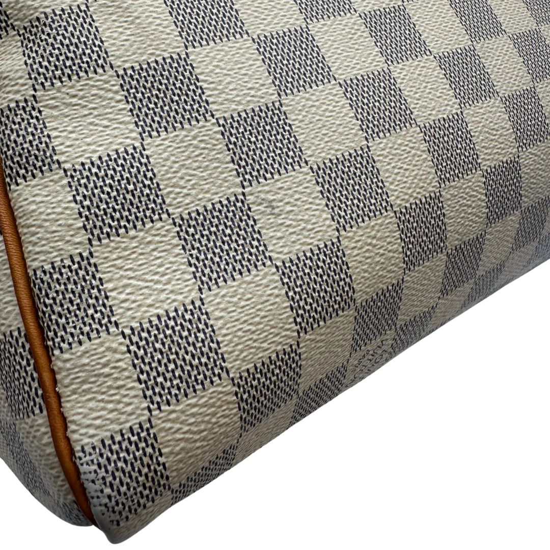 Speedy Louis Vuitton in canvas damier azur nella misura 30, di lusso, originale, ottime condizioni, usato
