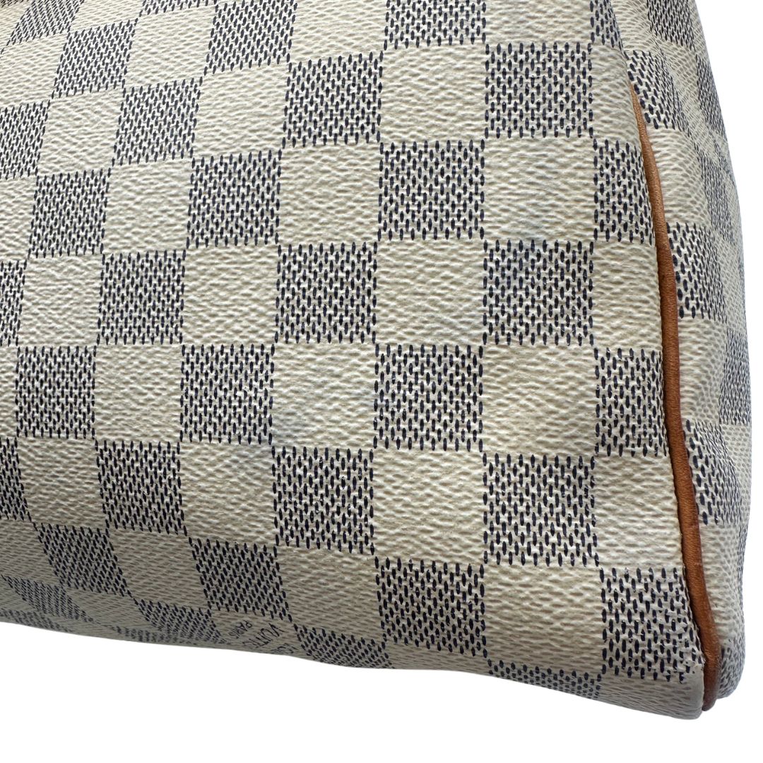 Speedy Louis Vuitton in canvas damier azur nella misura 30, di lusso, originale, ottime condizioni, usato