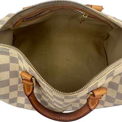interno Speedy Louis Vuitton in canvas damier azur nella misura 30, di lusso, originale, ottime condizioni, usato 