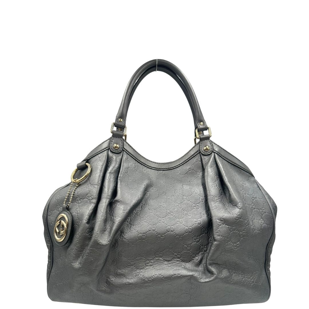 Borsa Gucci Sukey guccissima grigia
