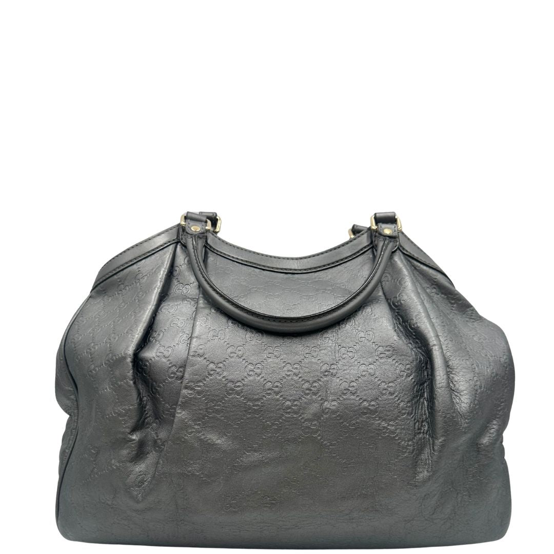 Borsa Gucci Sukey guccissima grigia