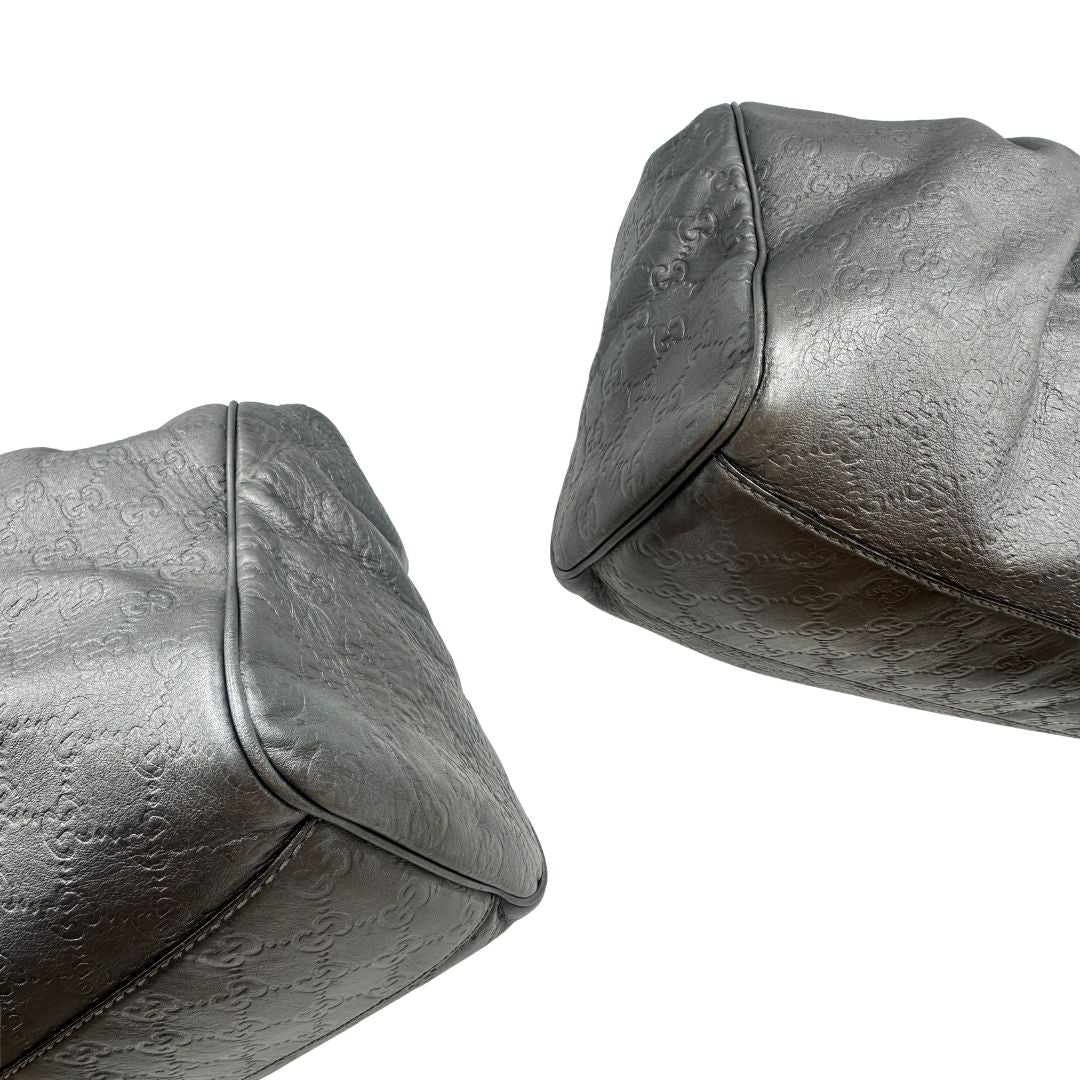 Borsa Gucci Sukey guccissima grigia