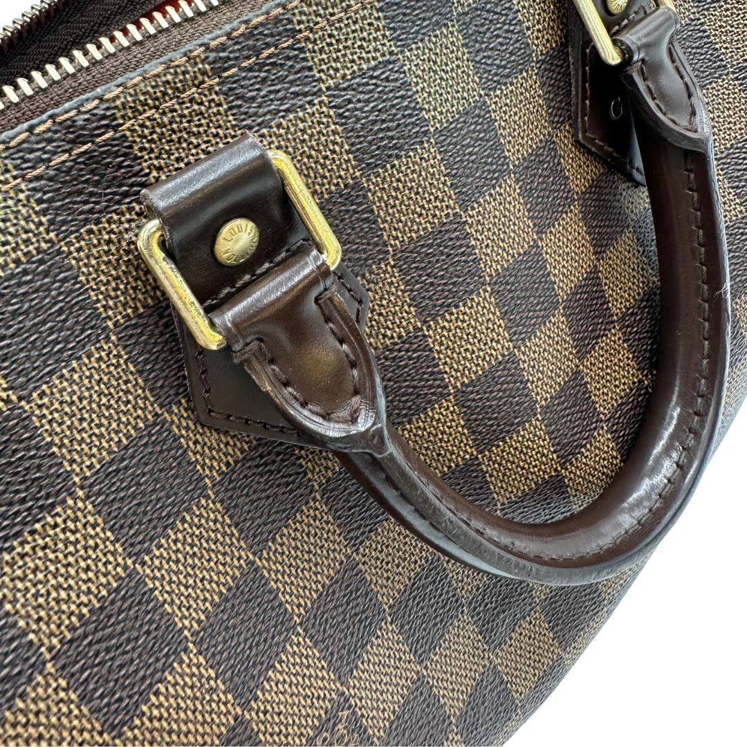 Speedy LV in canvas Damier Ébène nella misura 25.