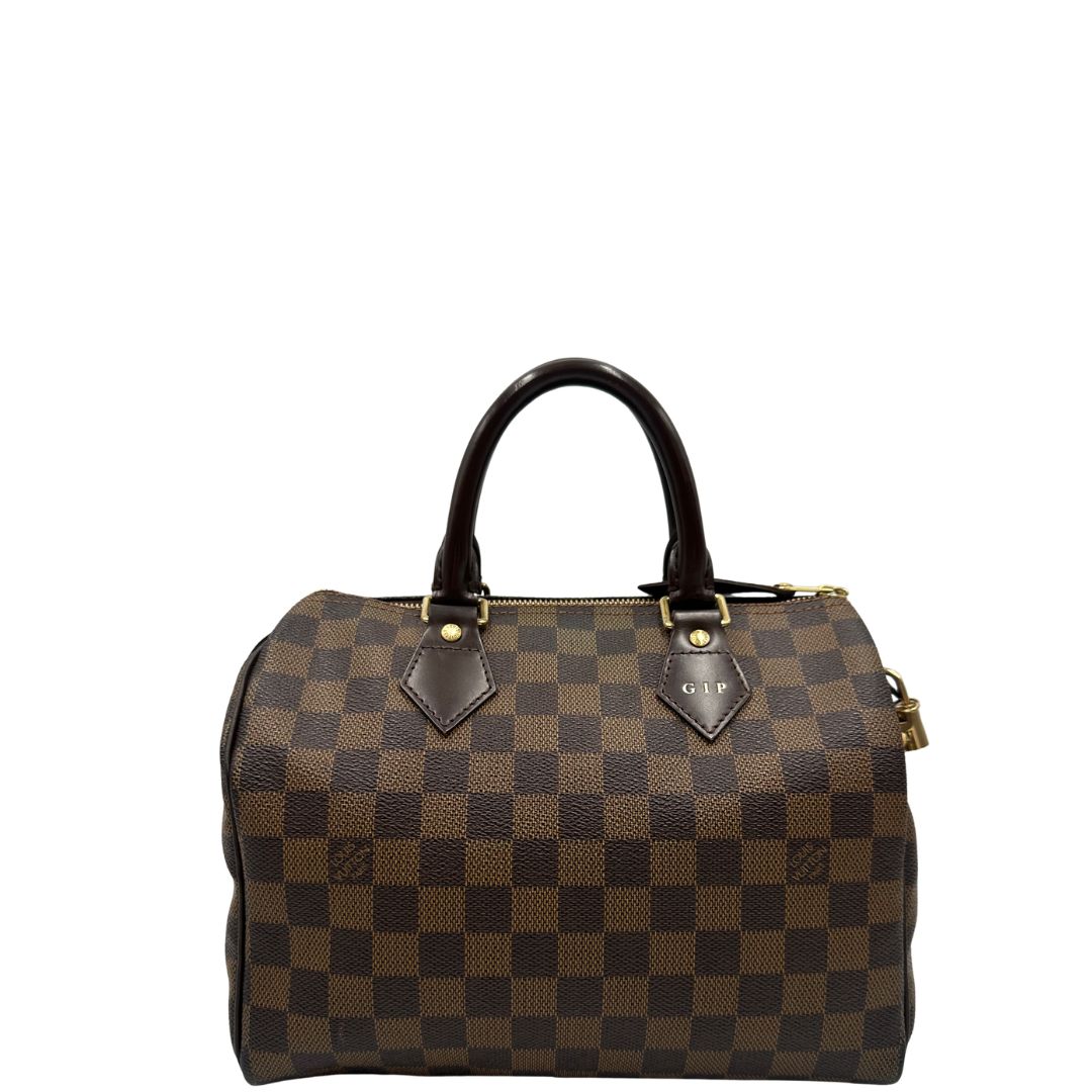 Speedy LV in canvas Damier Ébène nella misura 25.