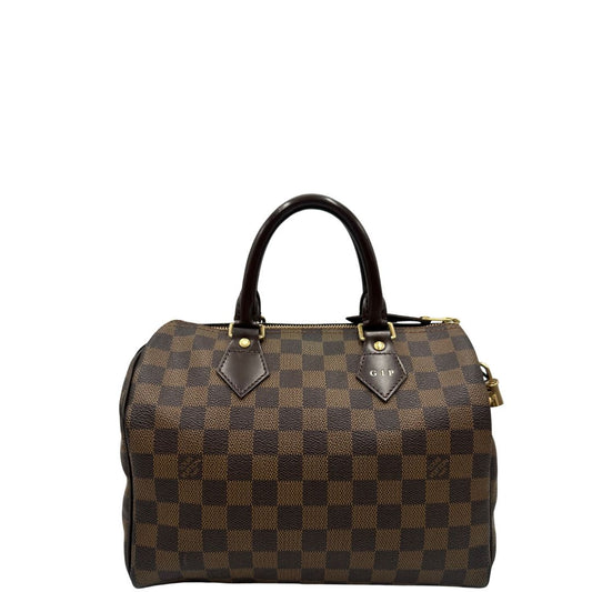 Speedy LV in canvas Damier Ébène nella misura 25.