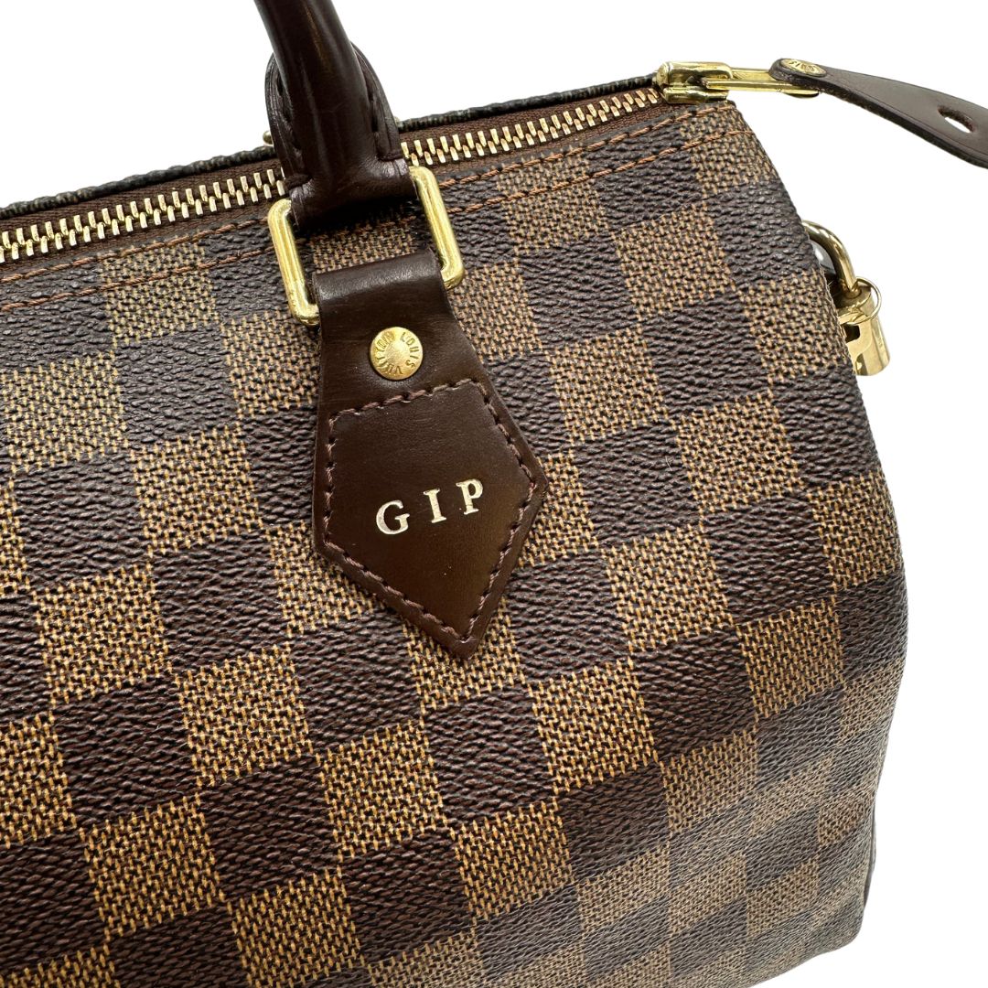 Speedy LV in canvas Damier Ébène nella misura 25.