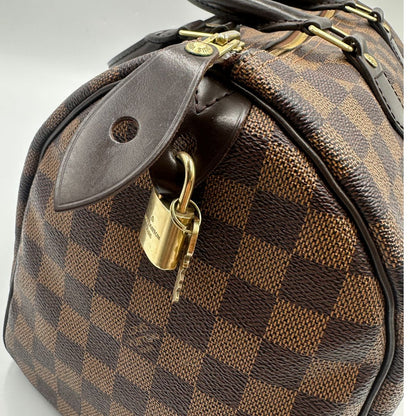 Speedy LV in canvas Damier Ébène nella misura 30, di lusso, originale, ottime condizioni