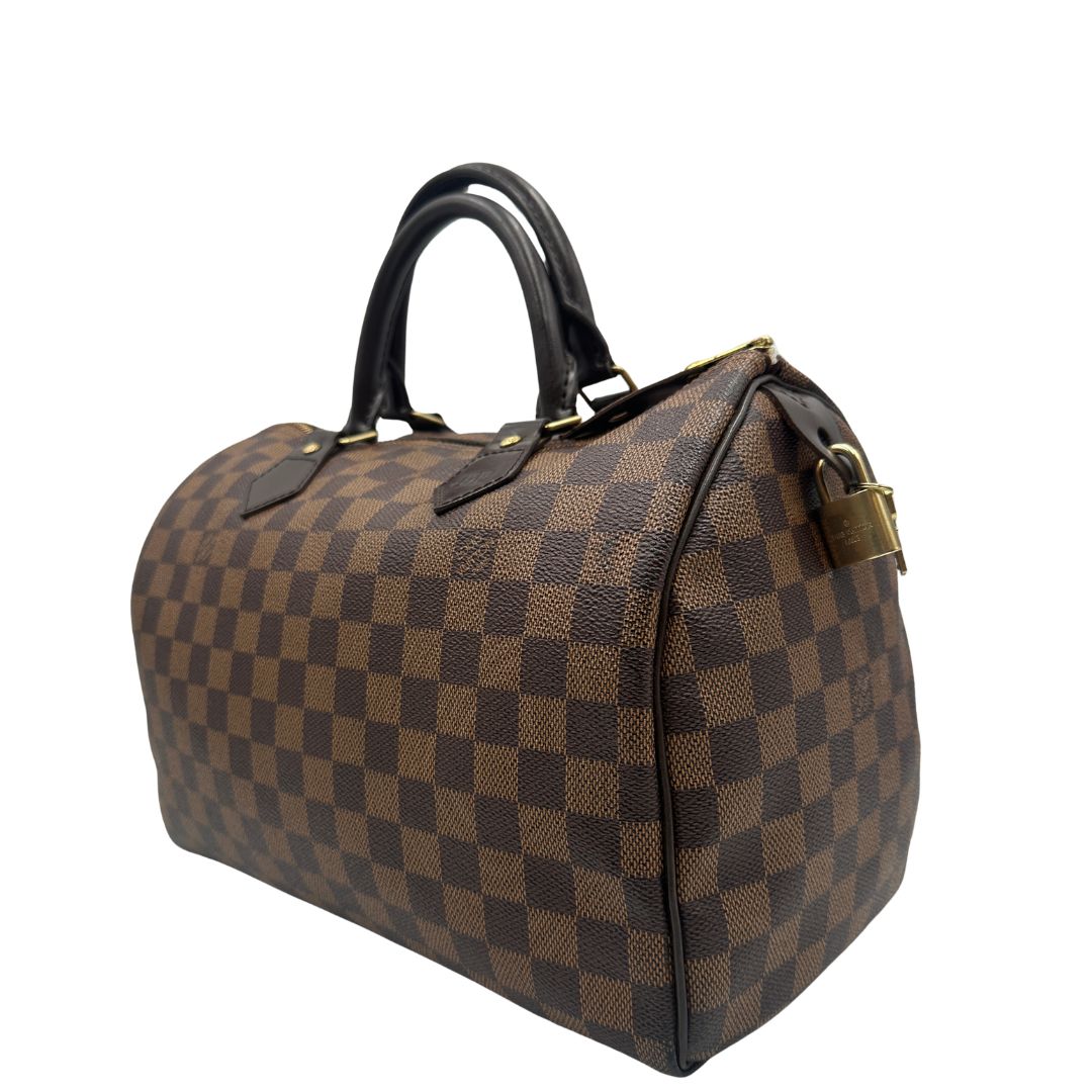 lato Speedy LV in canvas Damier Ébène nella misura 30, di lusso, originale, ottime condizioni 