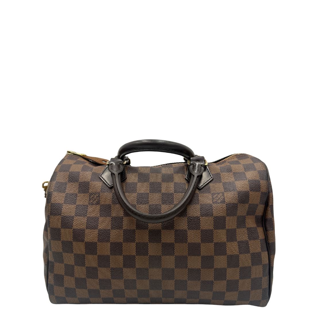 retro Speedy LV in canvas Damier Ébène nella misura 30, di lusso, originale, ottime condizioni