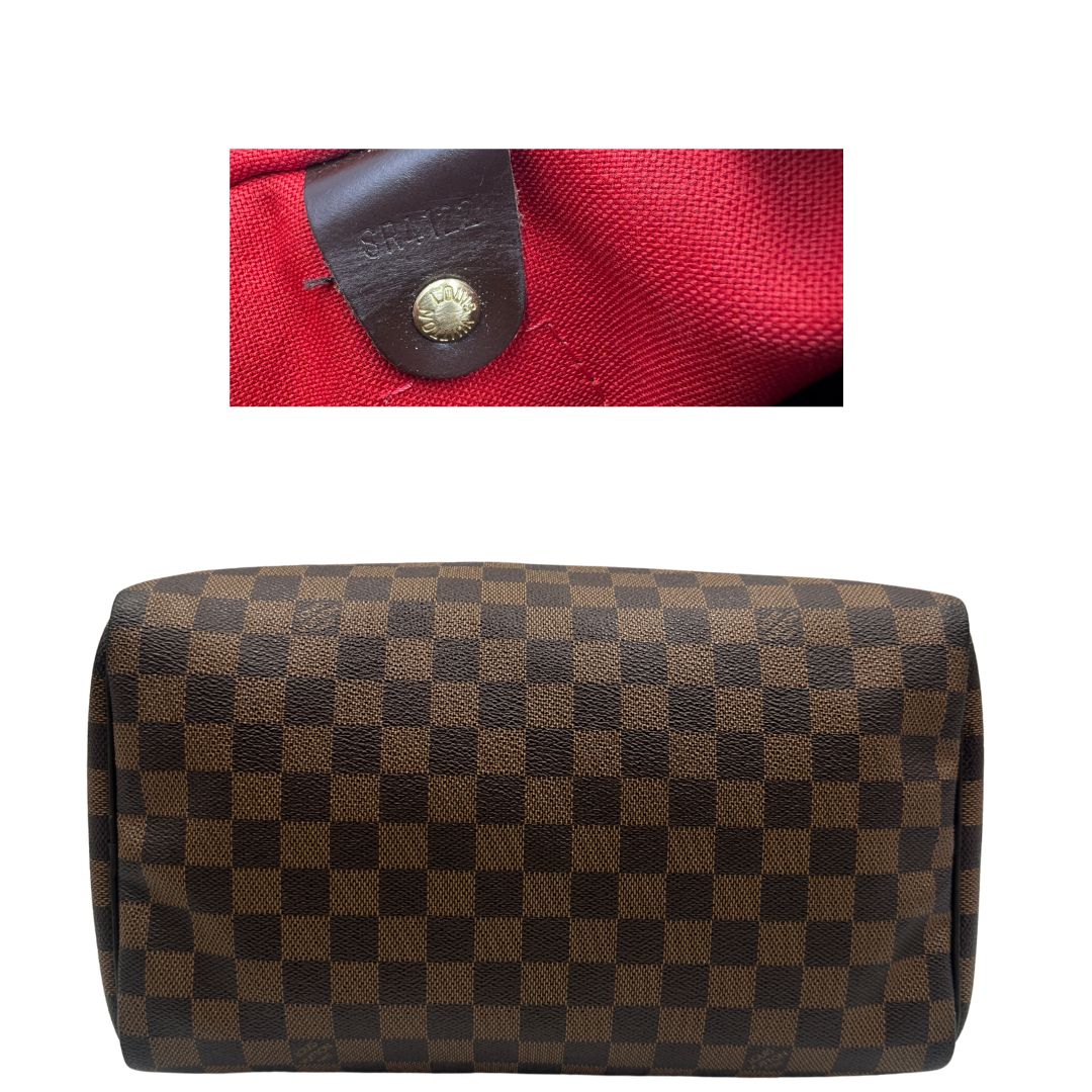 baseSpeedy LV in canvas Damier Ébène nella misura 30, di lusso, originale, ottime condizioni