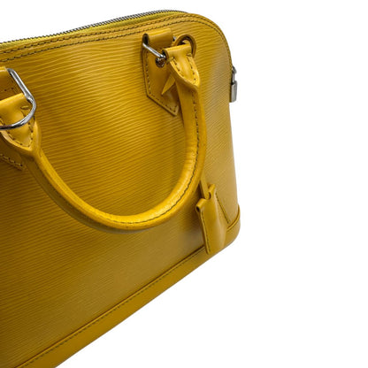 manico Louis Vuitton Alma in pelle epi gialla nella versione PM, di lusso, originale, ottime condizioni, usata