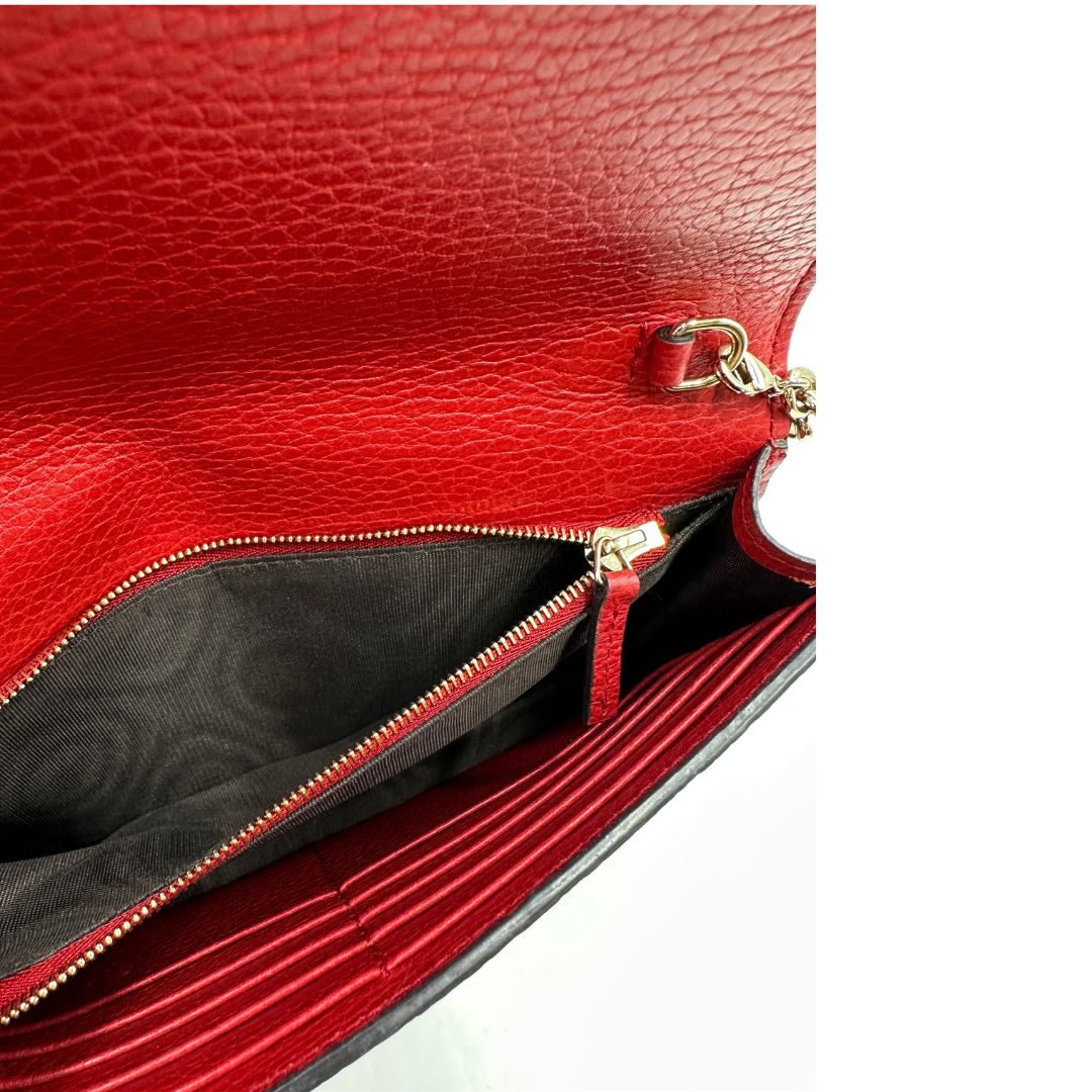 Wallet On Chain Gucci Betty rosso