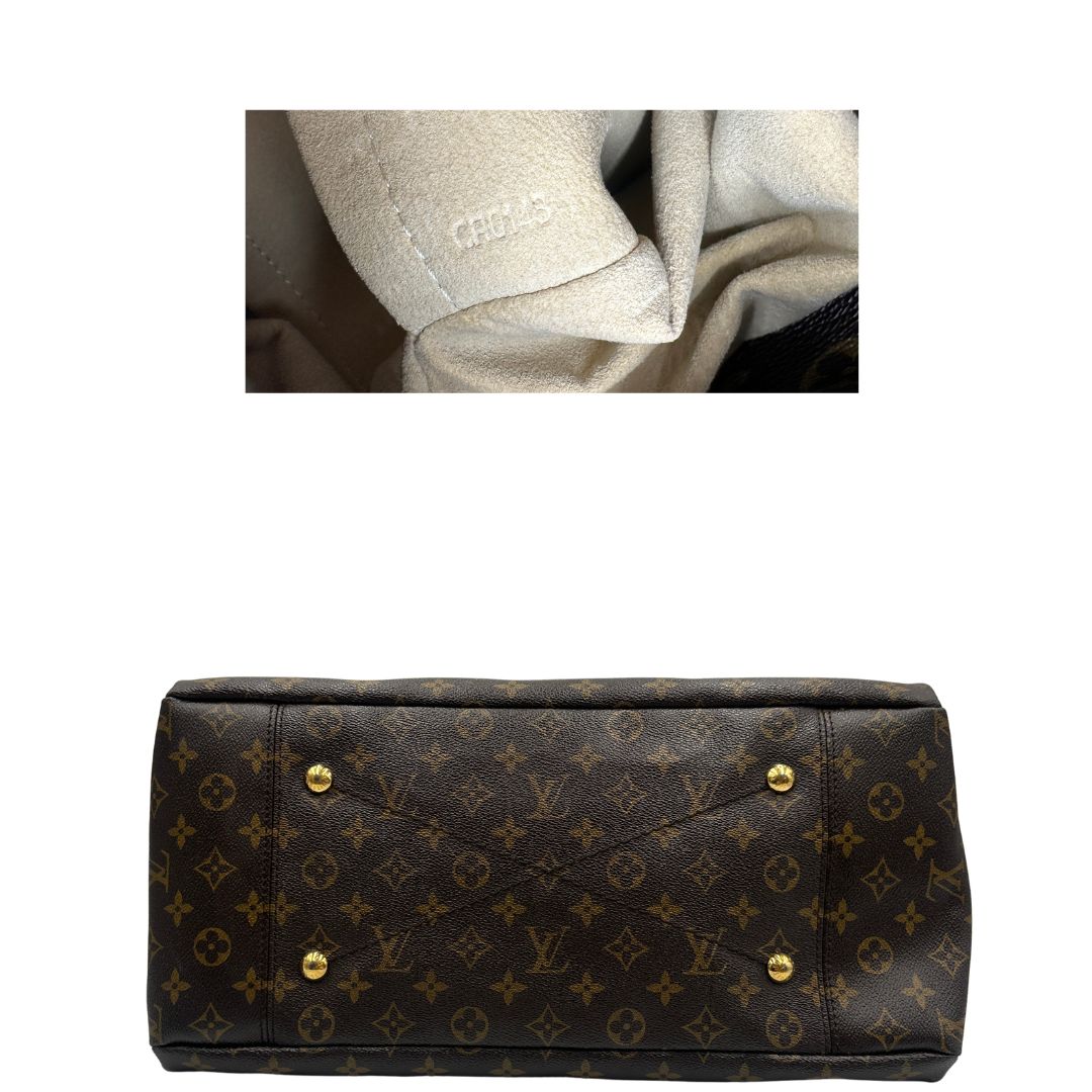 base   Borsa LV Artsy in canvas monogram, indossabile a spalla o da portare a mano