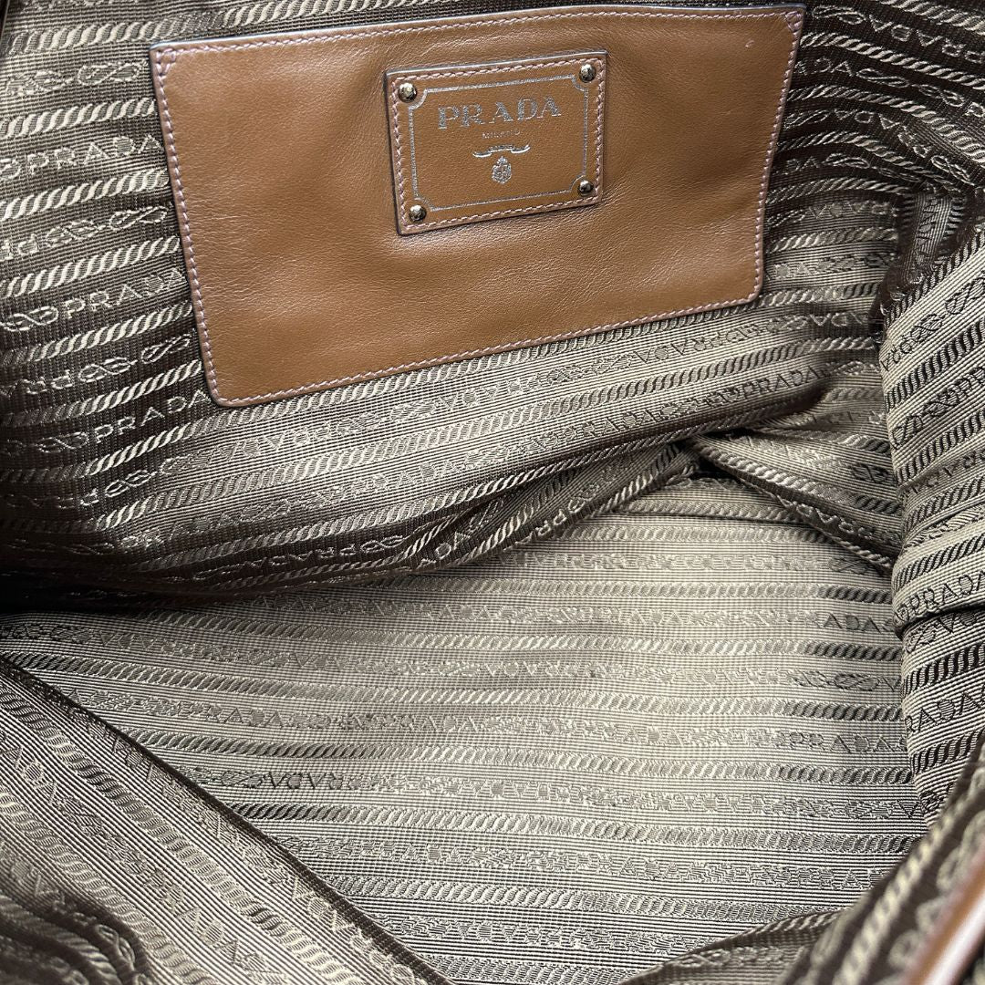 Tote Prada marrone
