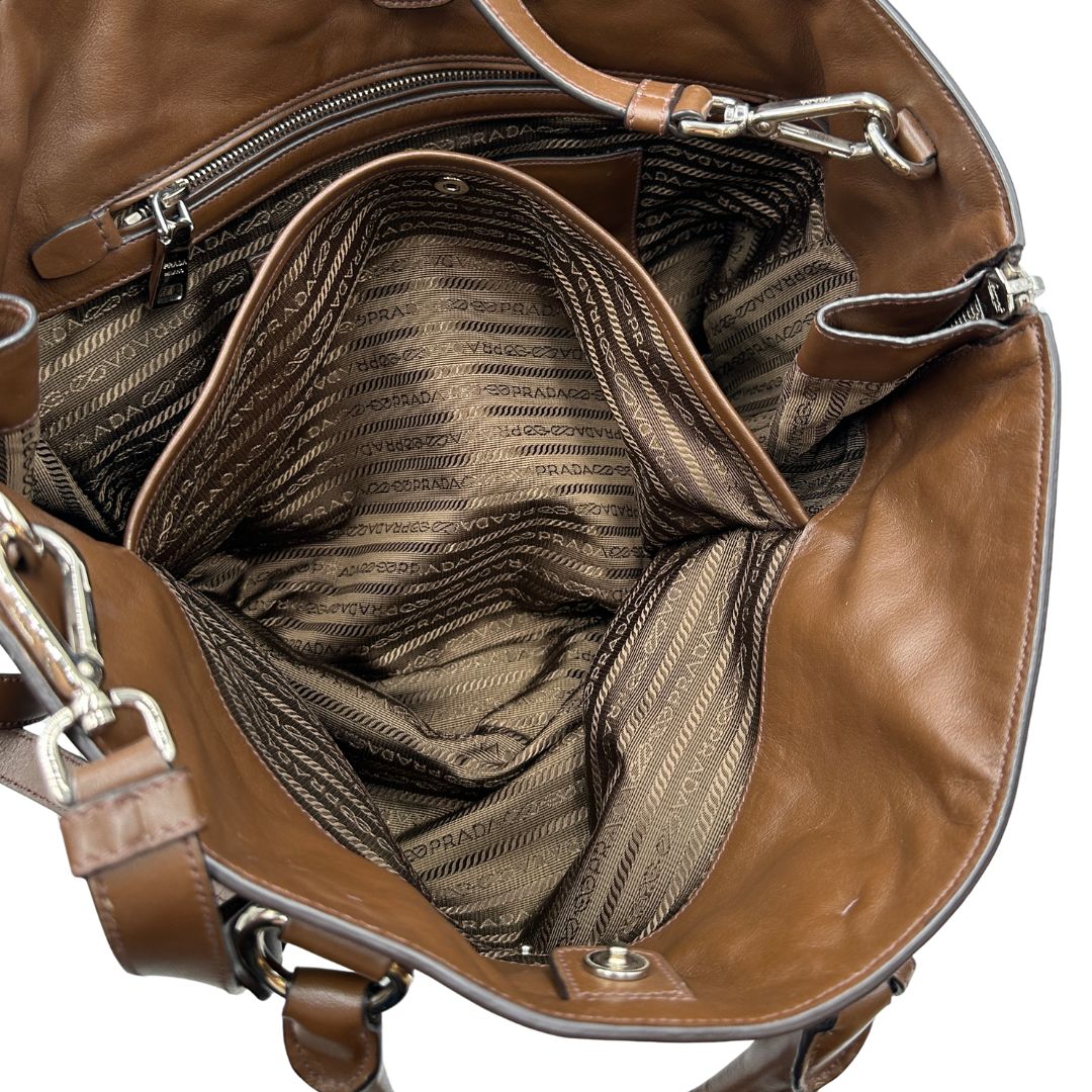 Tote Prada marrone