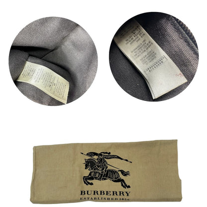 dustbag Shopper Burberry in canvas beige con classica trama tartan e finiture in pelle 