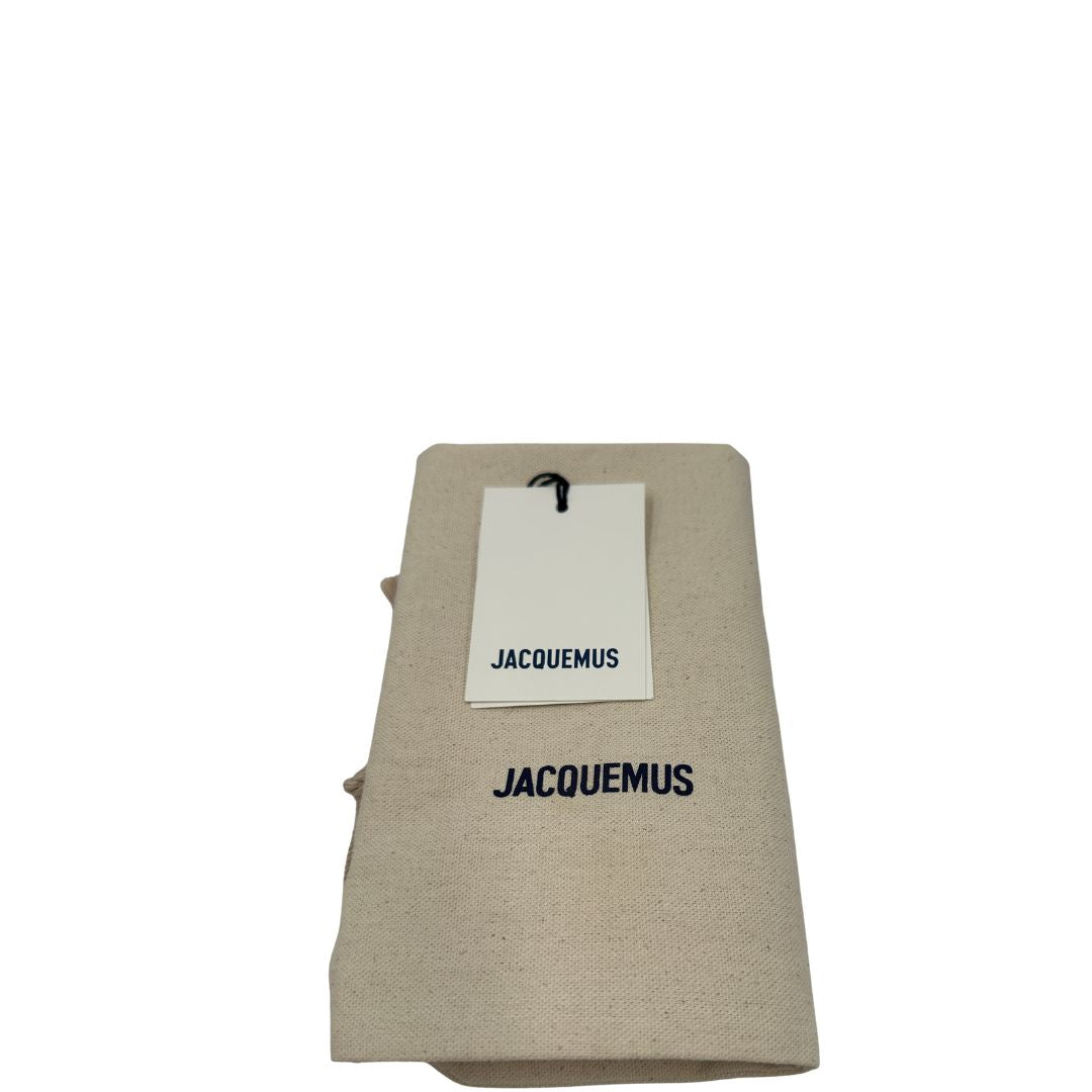dustbag   Borsa Jacquemus nella versione Le Grand Bambino in pelle nabuk beige