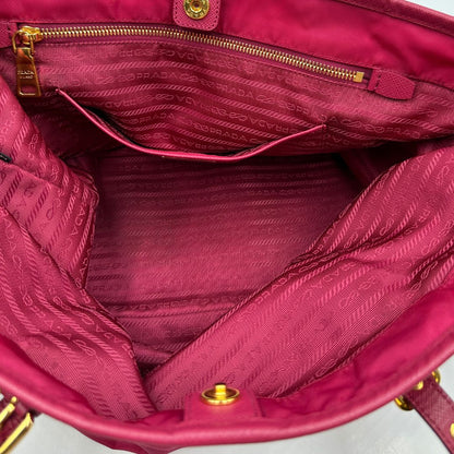 Shopper Prada nylon fucsia