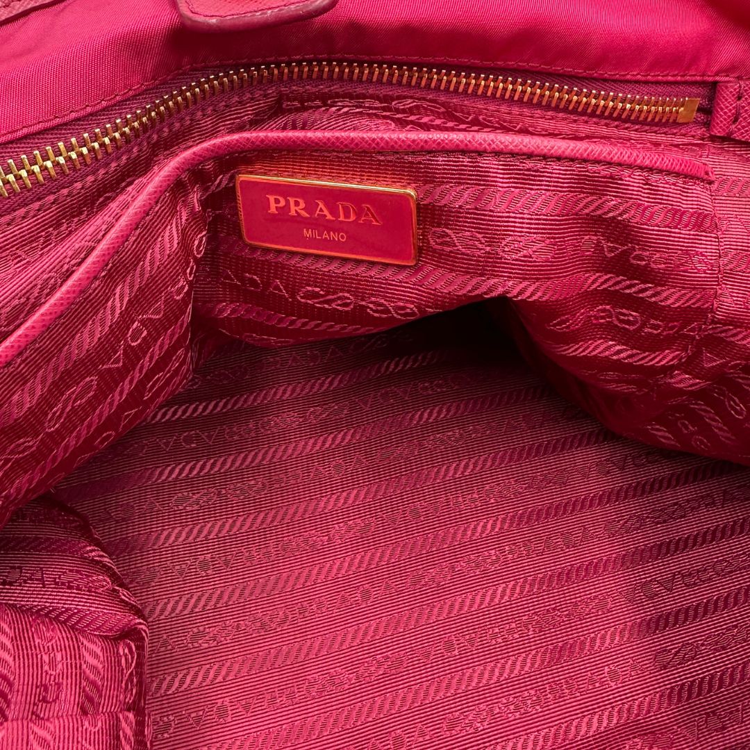 Shopper Prada nylon fucsia