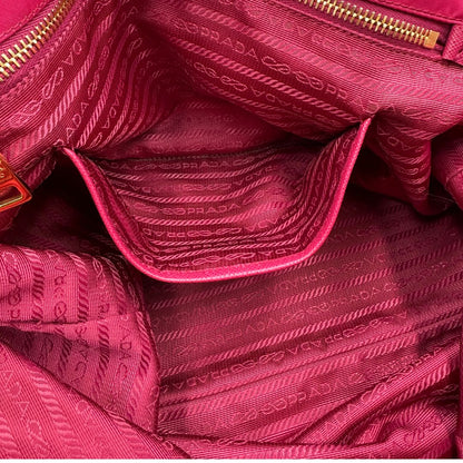 Shopper Prada nylon fucsia