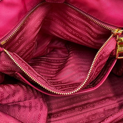 Shopper Prada nylon fucsia