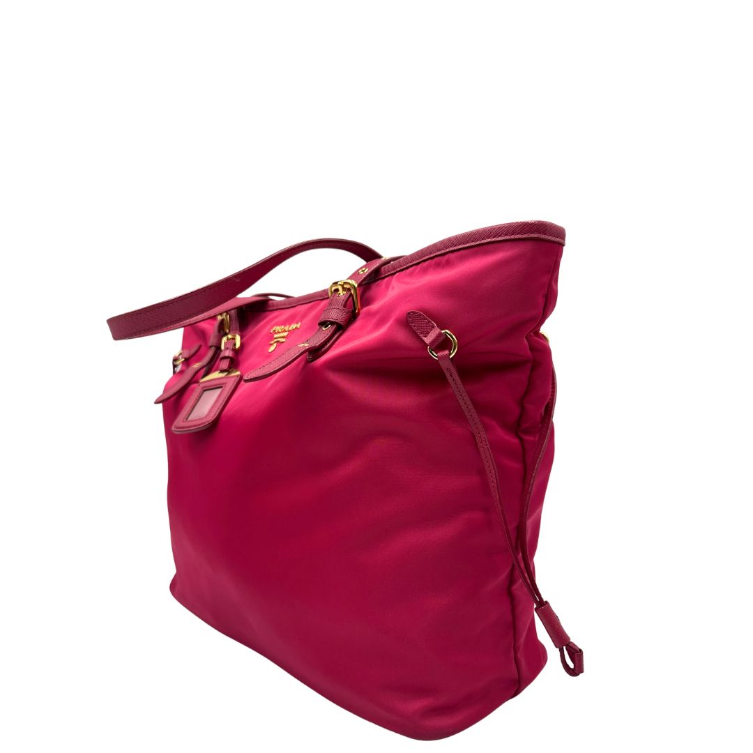 Shopper Prada nylon fucsia