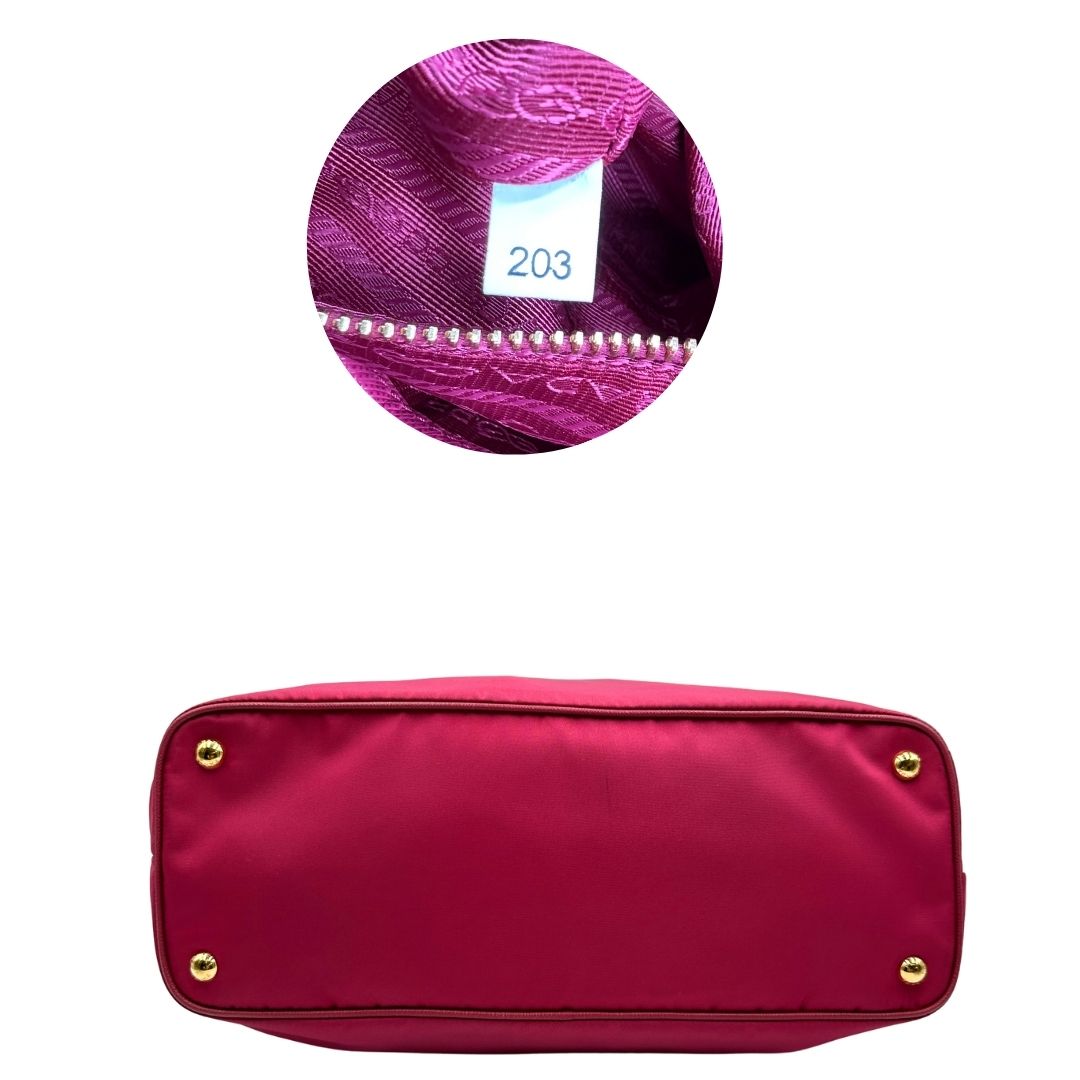 Shopper Prada nylon fucsia