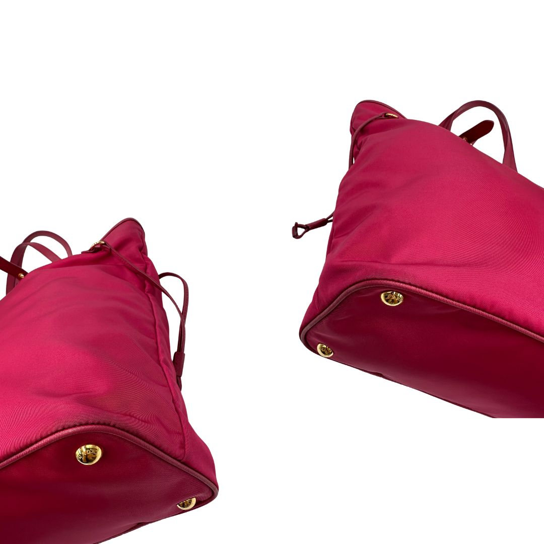 Shopper Prada nylon fucsia