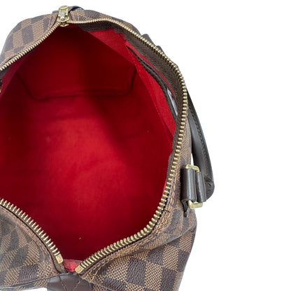 interno Speedy LV in canvas Damier Ébène nella misura 30 