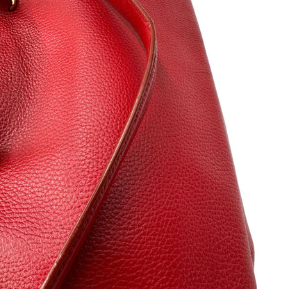  Borsa D&G in pelle trapuntata rossa e hardware dorato, indossabile a mano oppure a spalla, di lusso, originale, buone condizioni, usata