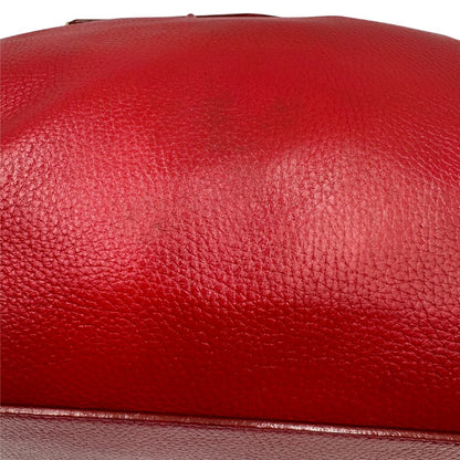  Borsa D&G in pelle trapuntata rossa e hardware dorato, indossabile a mano oppure a spalla, di lusso, originale, buone condizioni, usata