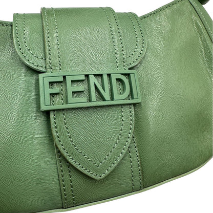 Borsa a spalla Fendi verde