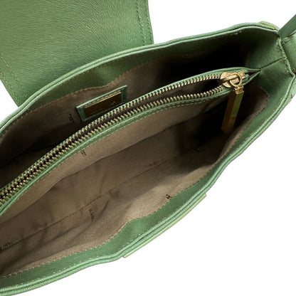 Borsa a spalla Fendi verde