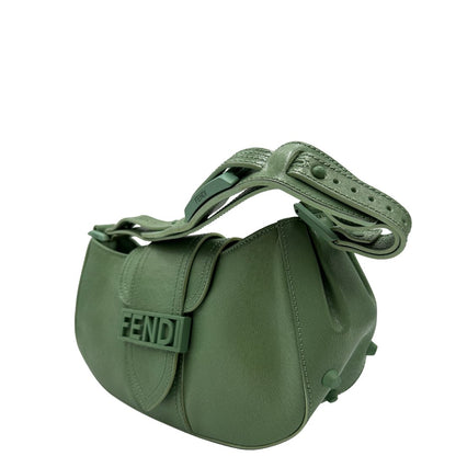 Borsa a spalla Fendi verde
