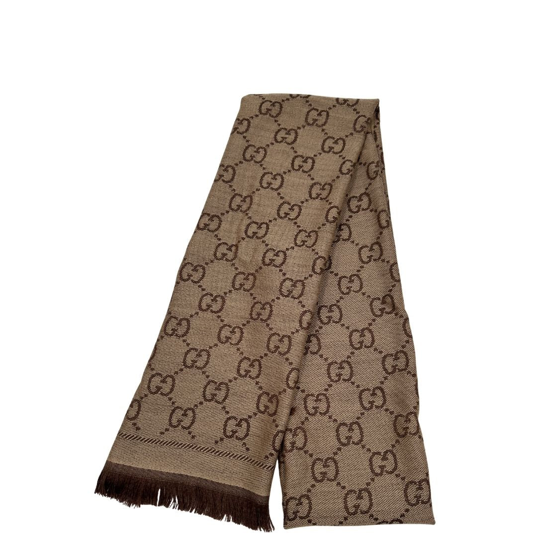 Sciarpa Gucci GG marrone