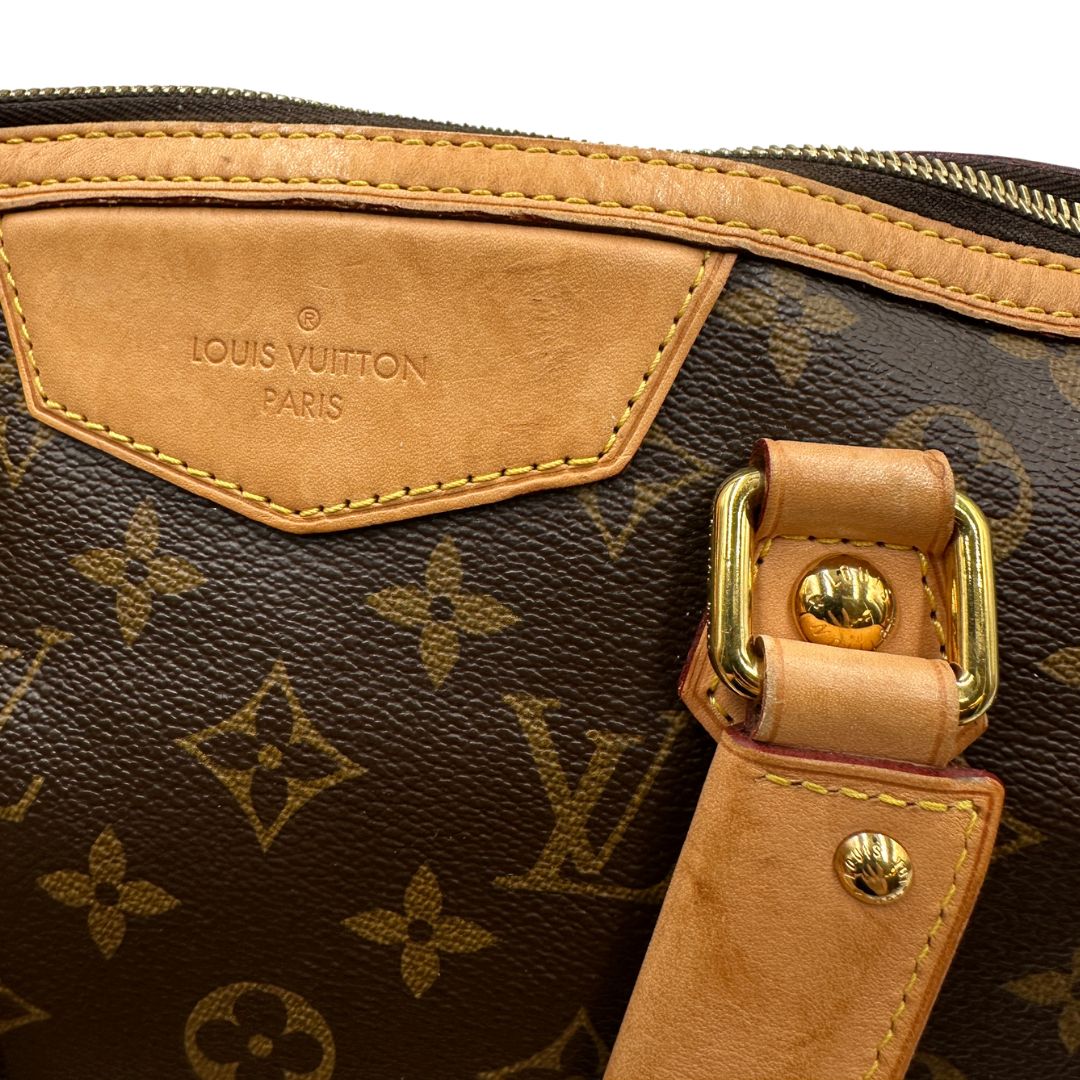  Borsa LV in canvas monogrammato marrone e hardware dorato, nella versione MM, di lusso, originale, ottime condizioni, usata