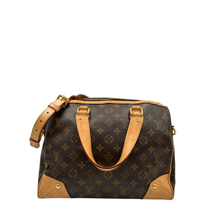 retro  Borsa LV in canvas monogrammato marrone e hardware dorato, nella versione MM, di lusso, originale, ottime condizioni, usata 