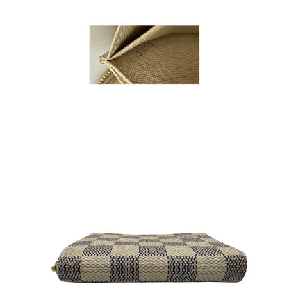 Portafoglio Zippy Coin Louis Vuitton damier azur