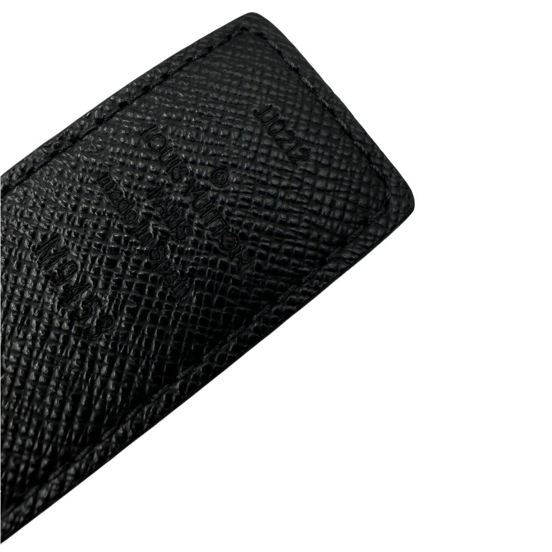 cintura LV double face in canvas marrone monogram e nera, di lusso, originale, ottime condizioni
