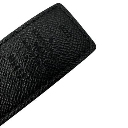 cintura LV double face in canvas marrone monogram e nera, di lusso, originale, ottime condizioni