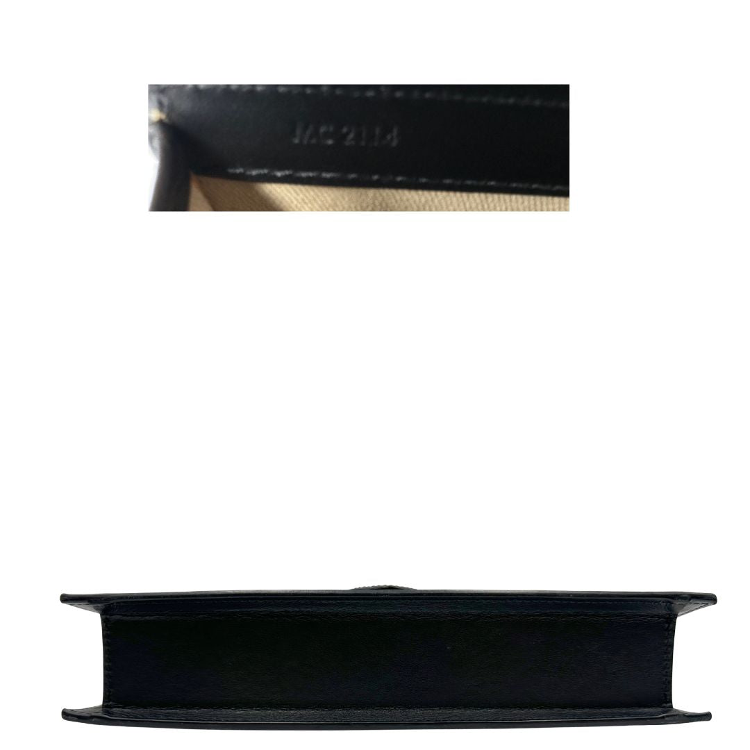 base  Borsa Jacquemus Le Long Bambino in pelle nera con hardware dorato 