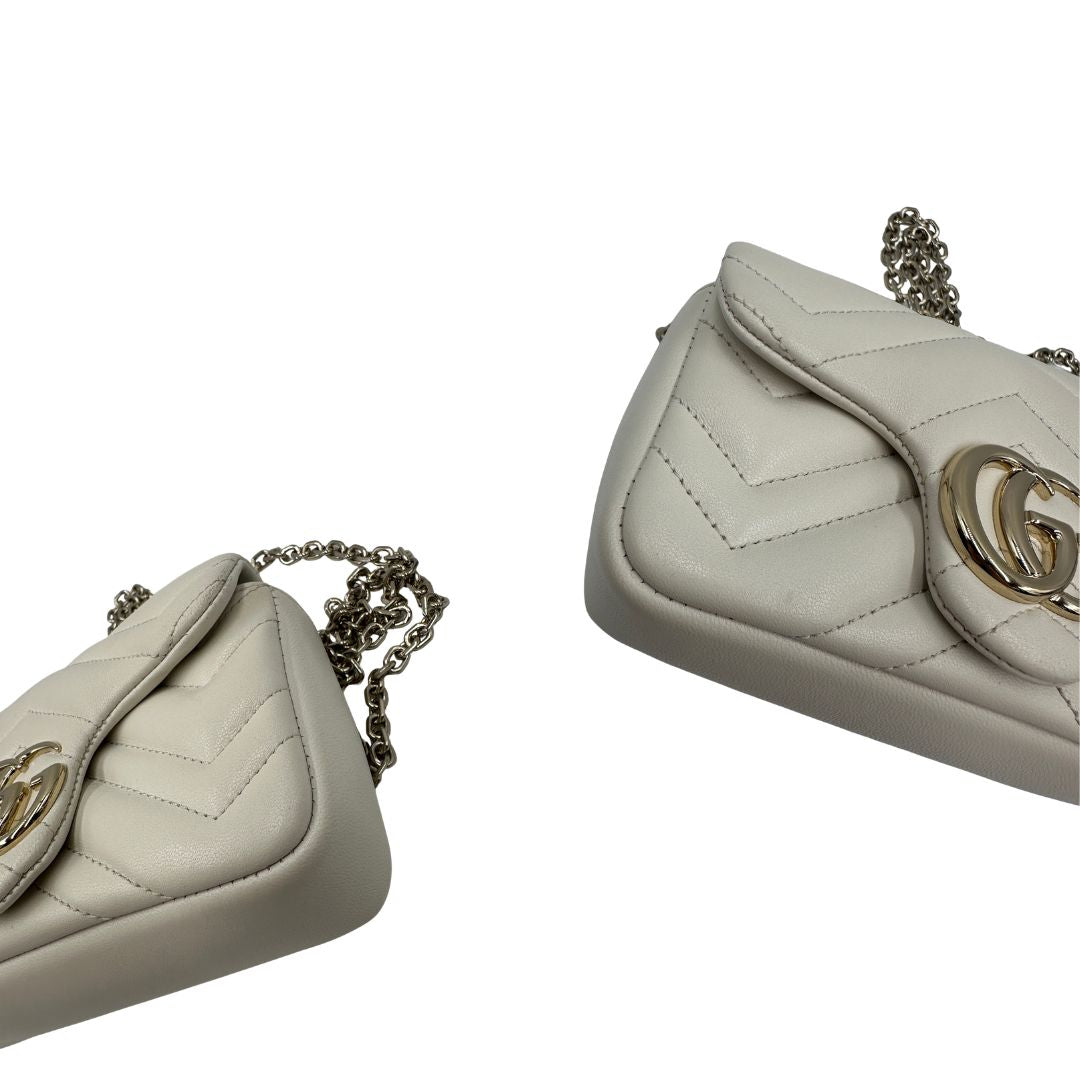 Borsa Gucci Marmont mini bianca