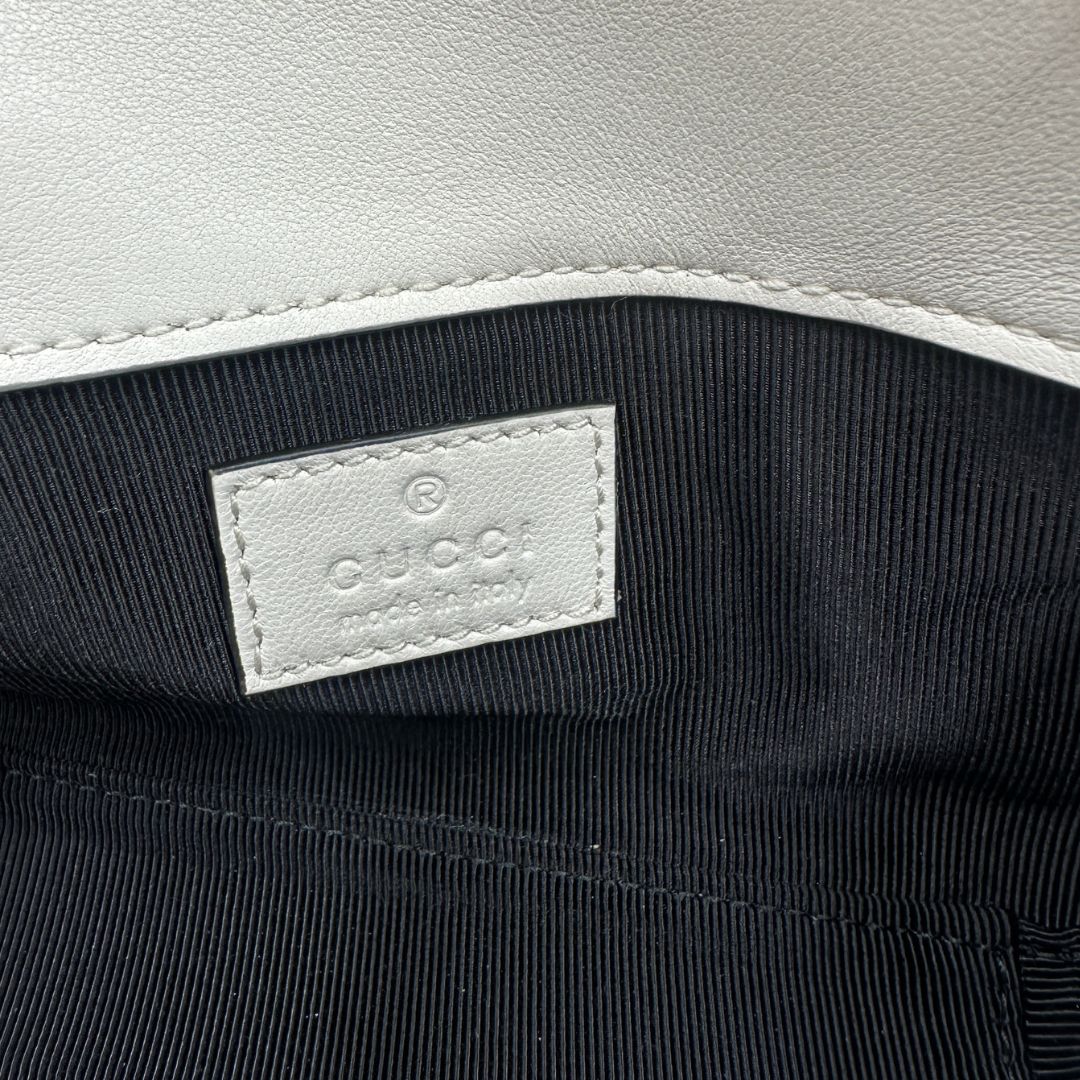 Borsa Gucci Marmont mini bianca