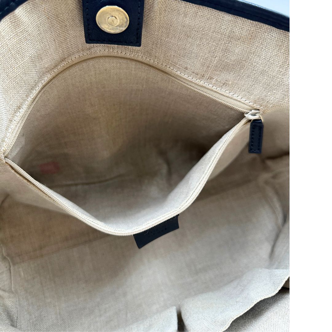 Shopper Gucci Microguccissima nera