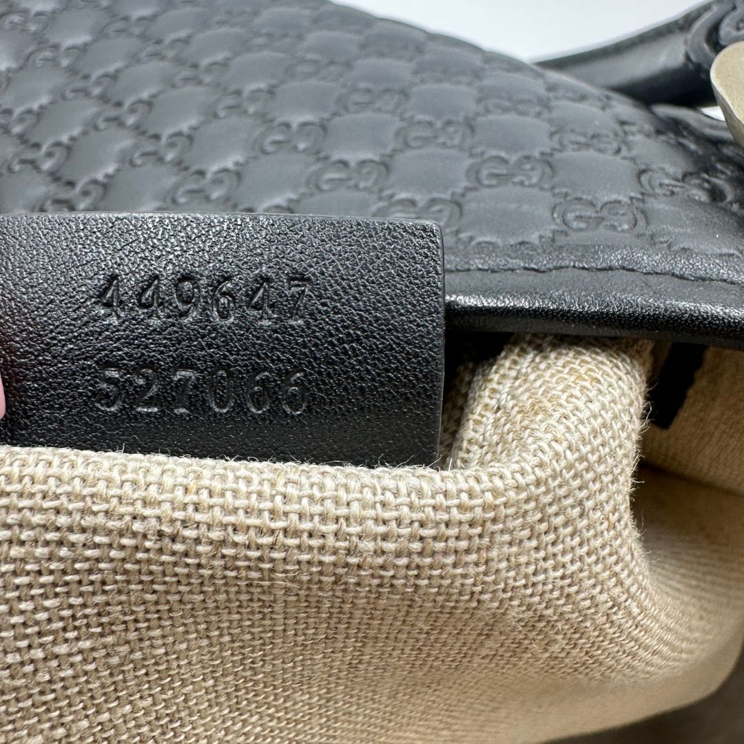 Shopper Gucci Microguccissima nera