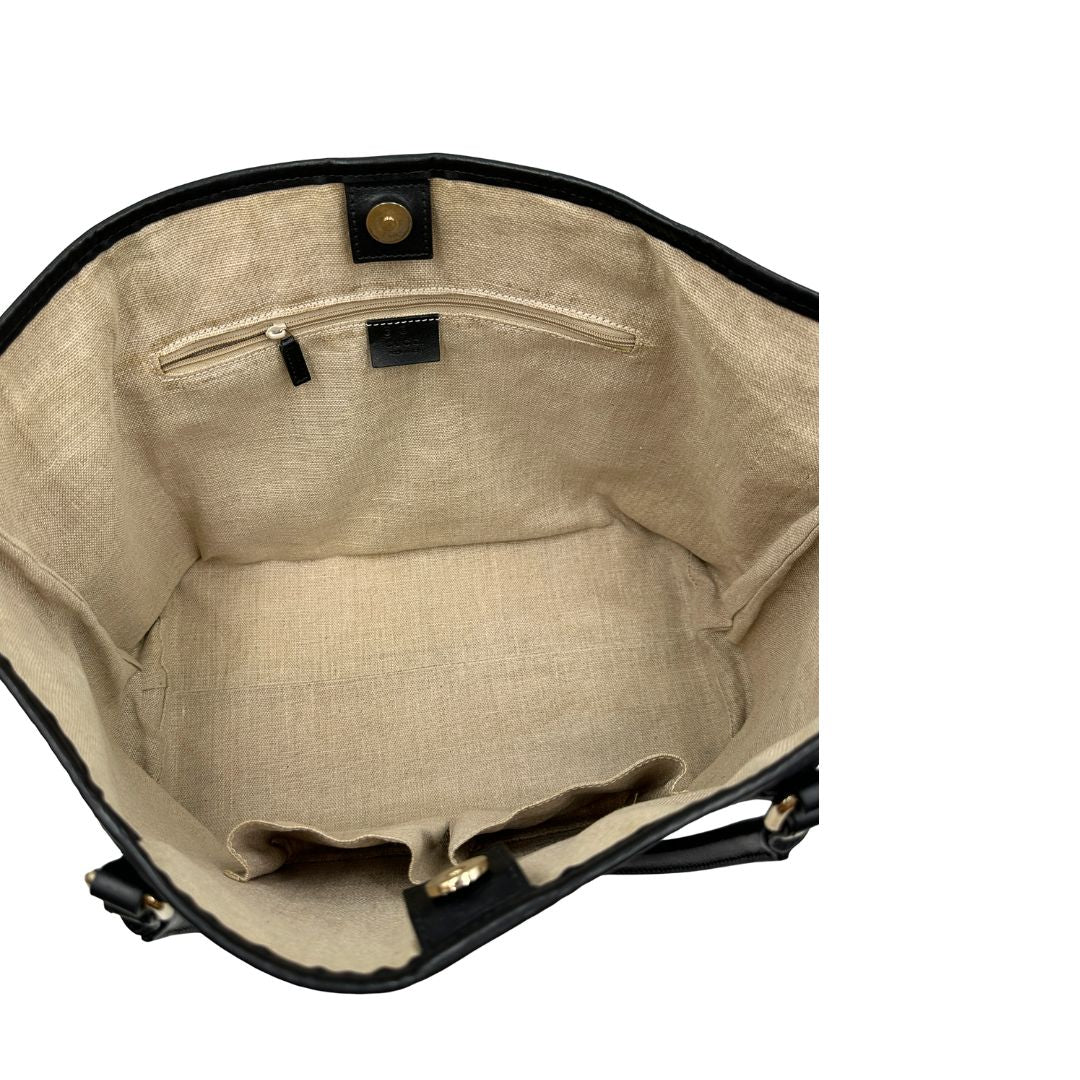 Shopper Gucci Microguccissima nera