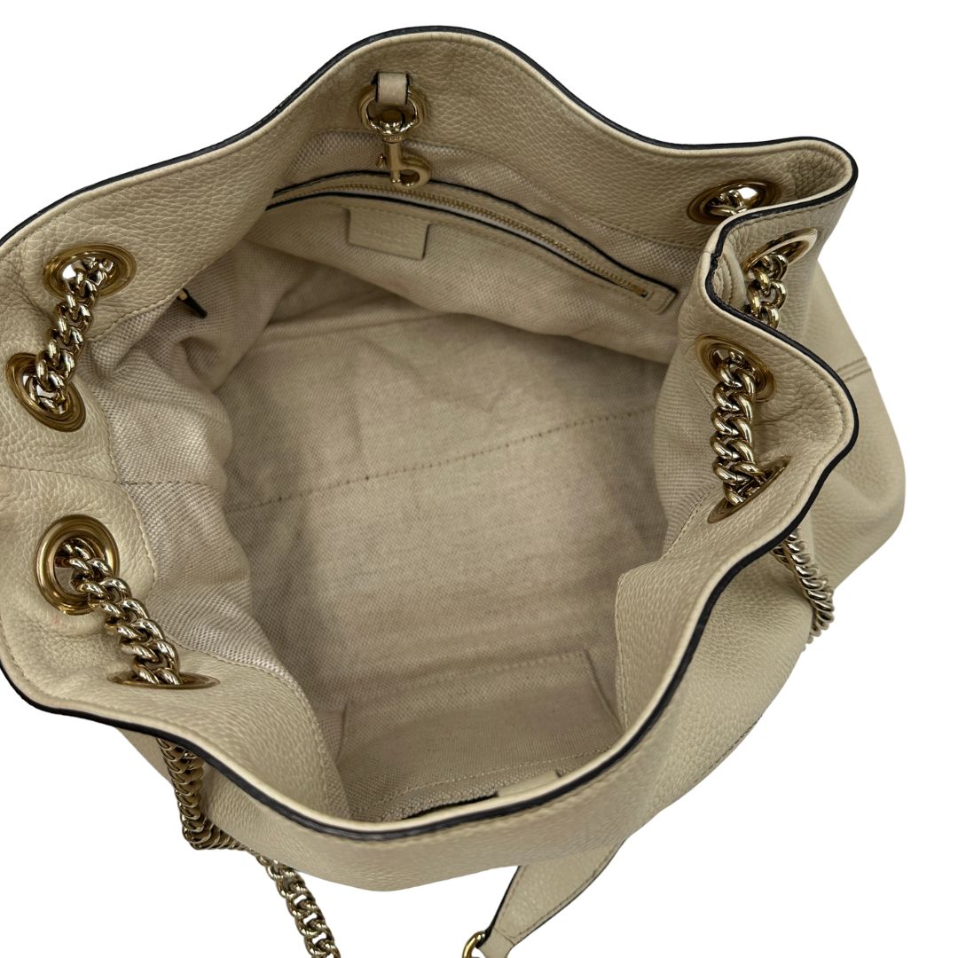 Borsa Gucci Soho avorio