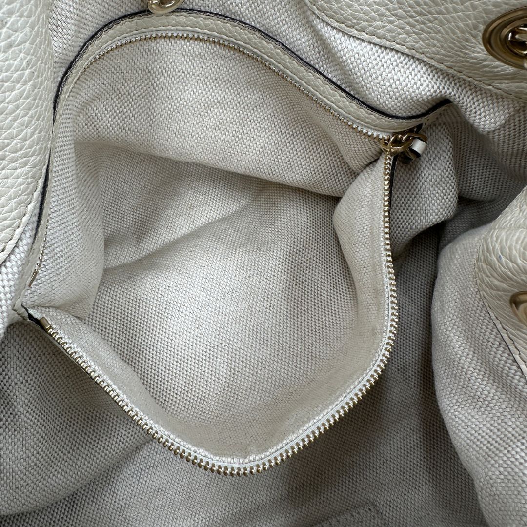 Borsa Gucci Soho avorio