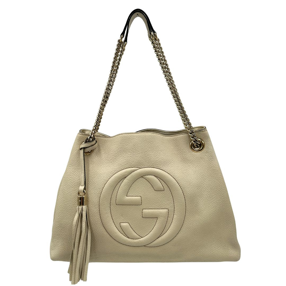 Borsa Gucci Soho avorio